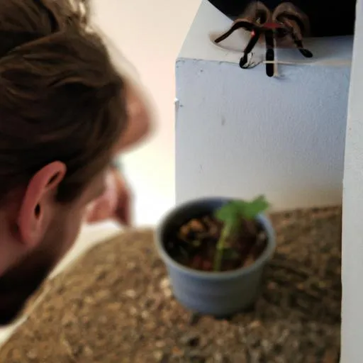 16992 curly hair tarantula handling