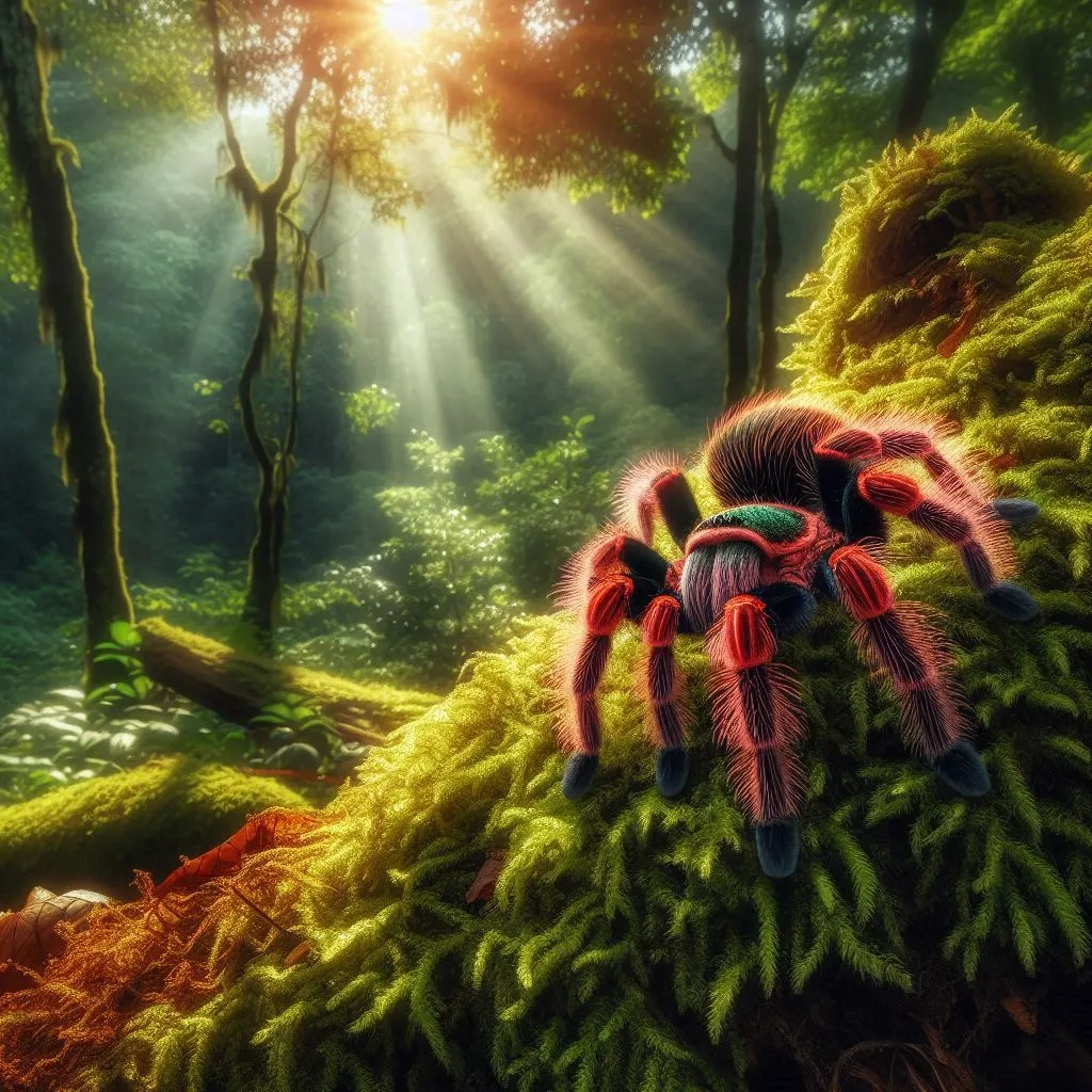 17117 mexican beauty tarantula defensive