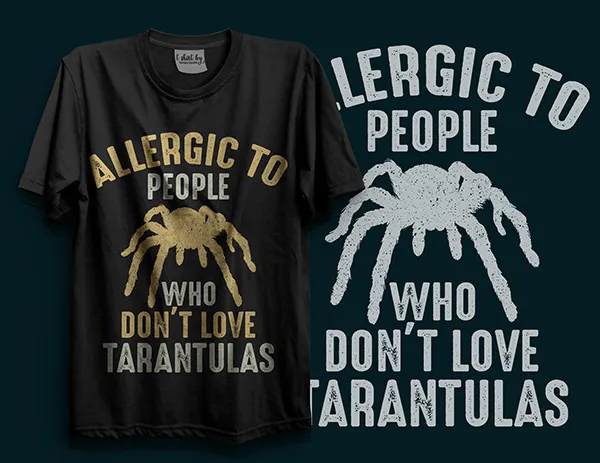 17124 tarantula t shirt design
