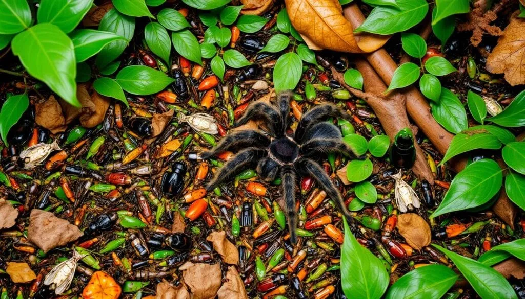 17174 feeding tarantula